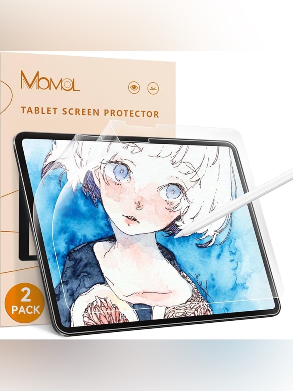 Mamol Paper Screen Protector Write & Draw Like on Paper Anti Glare Screen Filter